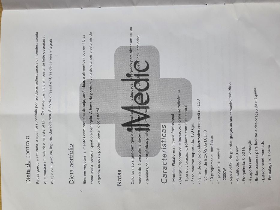 Plataforma profissional 2000W iMedic