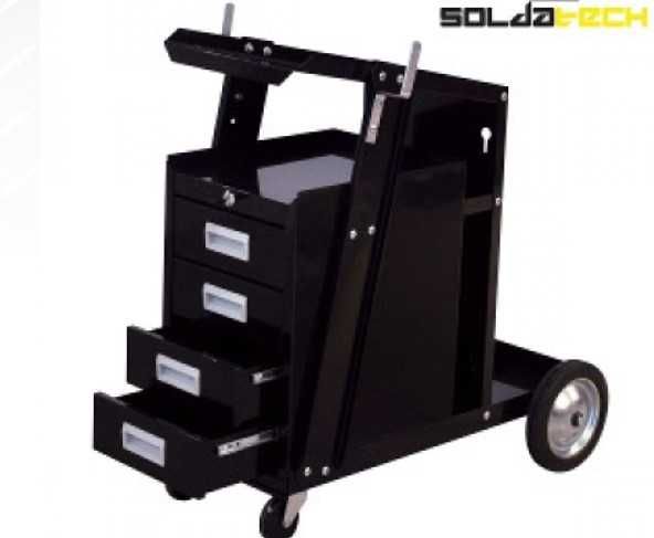 Carrinho Porta-Botijas Garrafas de Soldadura Módulo de Gavetas. AP28
