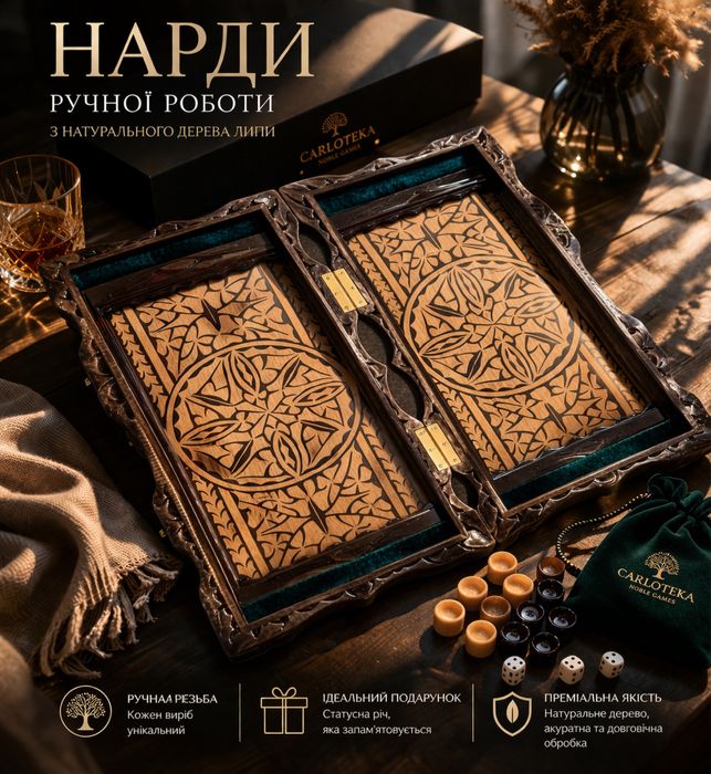 Елітні нарди з дерева.Подарунок, що запам'ятовується | Ручна робота