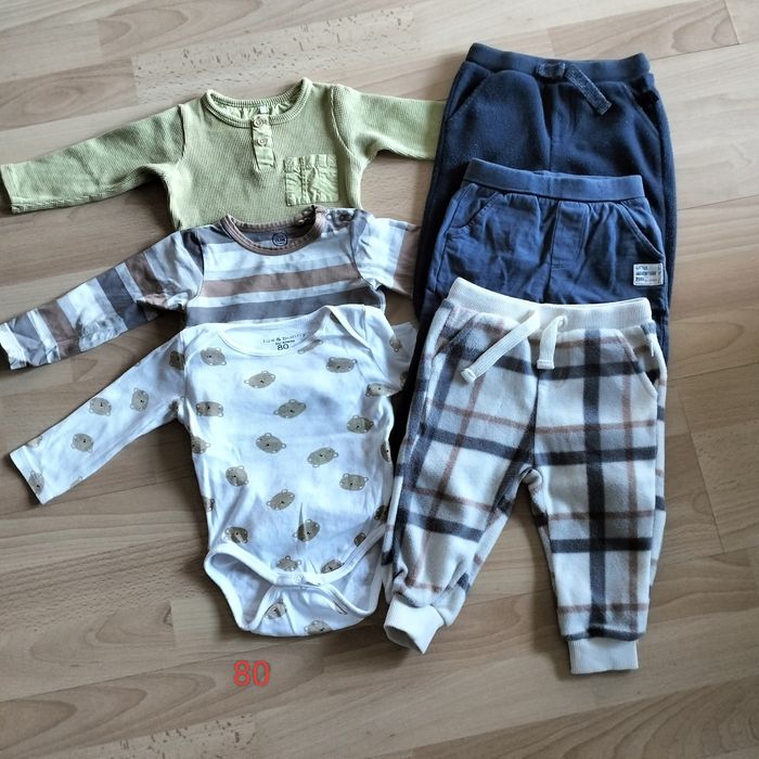 Komplet ubrań, body spodnie chlopiece