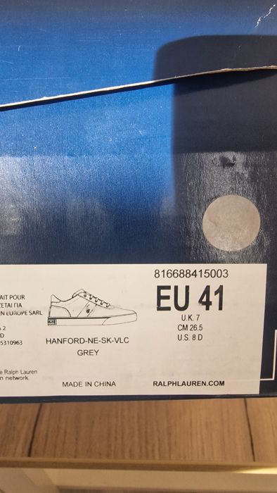 Buty Polo Ralph Lauren Hanford grey rozmiar 41