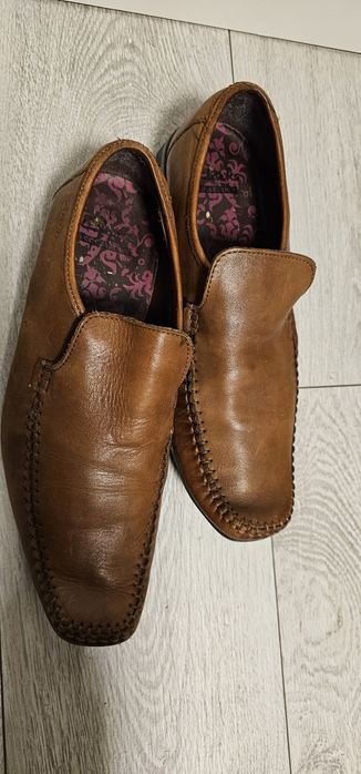 Skórzane męskie mokasyny Clarks rozmiar 41,5 wkładka 26,5cm