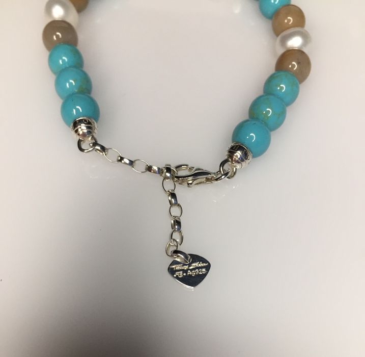 Браслет Thomas Sabo Charm , бирюза,яшма, перли