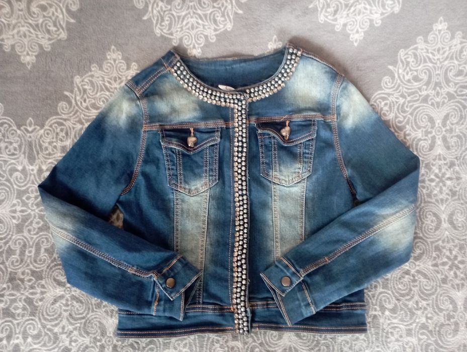 Джинсова куртка джинсовка 34-36р XS-S