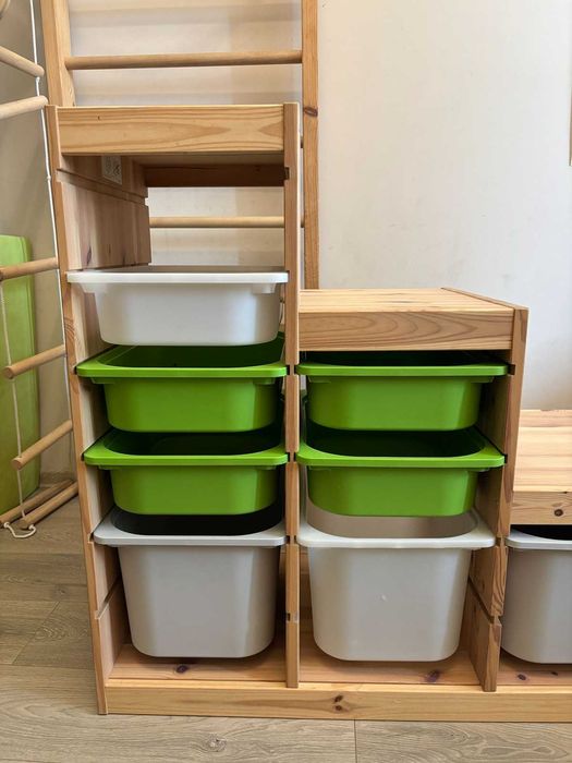 Дерев’яний стелаж для іграшок - IKEA TROFAST ТРУФАСТ