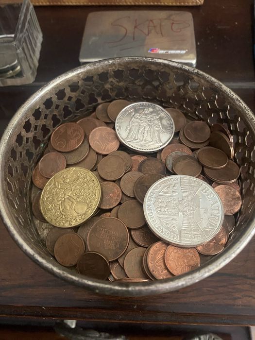 Pequena colecao de moedas