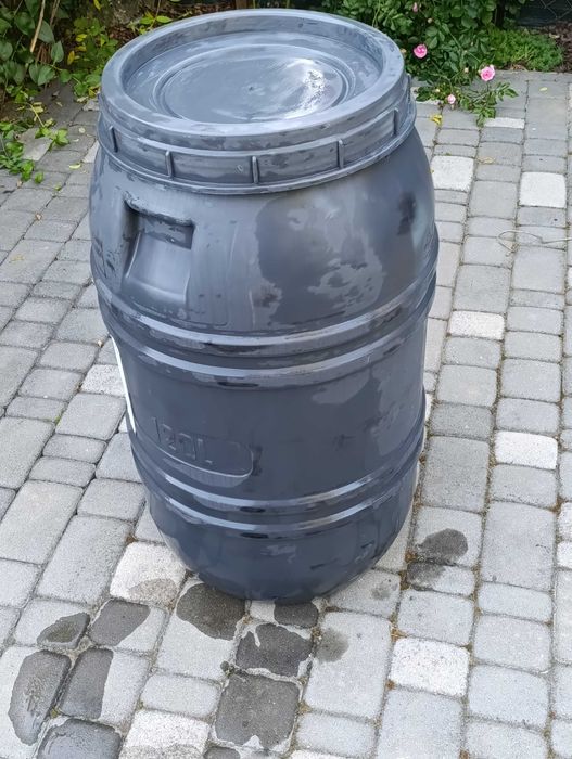 Бочка для води харчова пластикова сіра 120л.  2 шт.