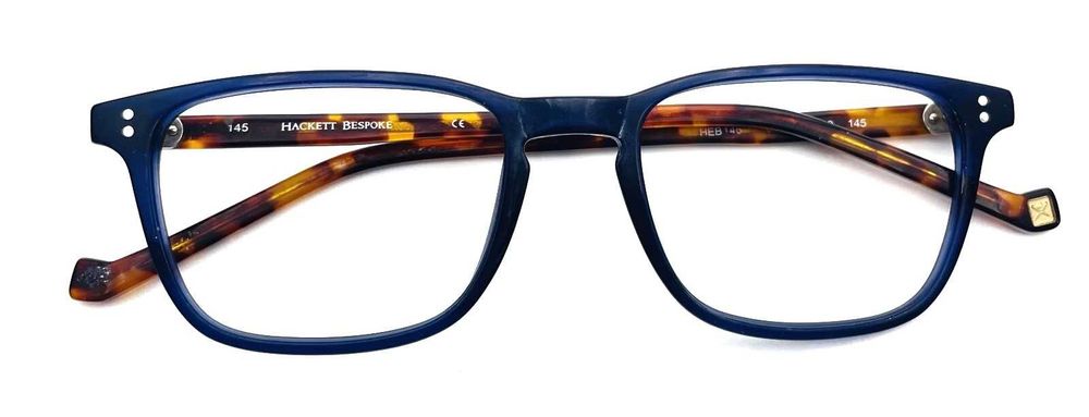 Hackett Bespoke Blue Glasses Lockhole Square Frame Mod: HEB  48* 145
