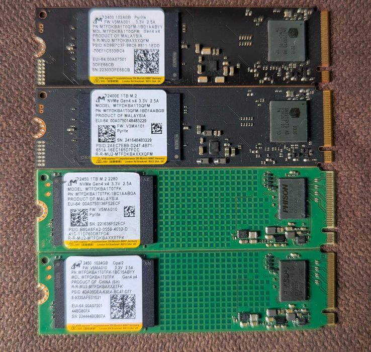SSD M2  (512-1-2-4TB) nvme pcie 4.0