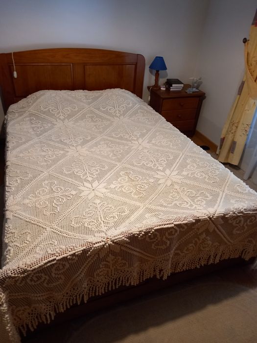 Colcha em crochet