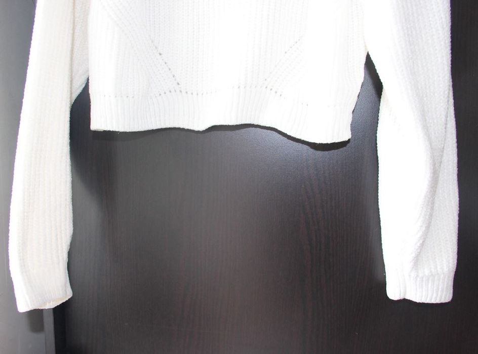 h&m sweter biały bezowe ecru s xs m 34 36 38 kardigan