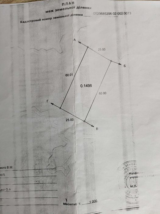 Продаж Земельна ділянка під будівництво, с.Щітки, 15соток, 12500