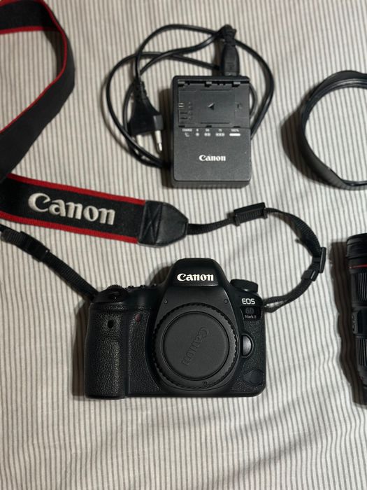 Canon 6D Mark II Body – Bateria, Carregador e Filtro