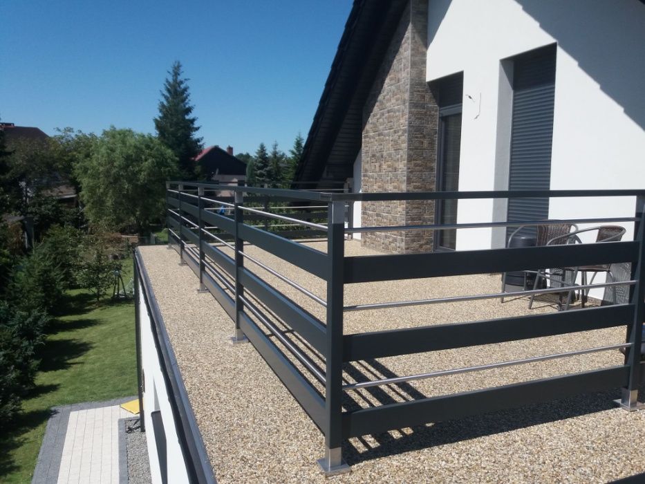 Balustrada balkonowa Fello Diverse aluminium balkon taras barierka