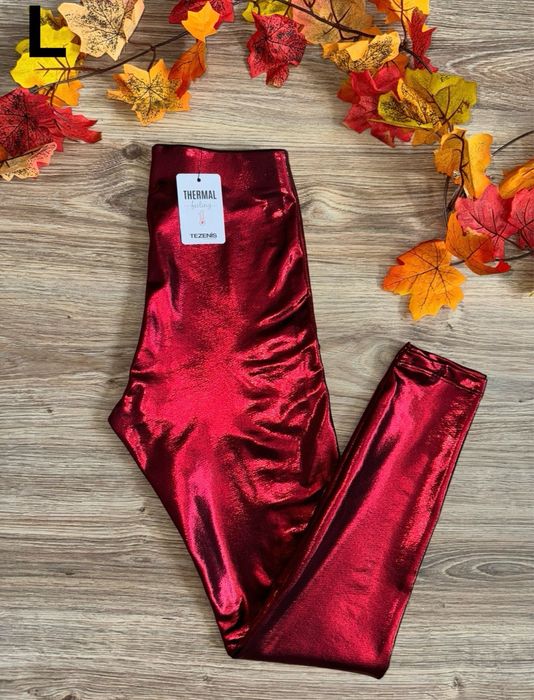 Tezenis L/40 nowe (z metką) termiczne ocieplone legginsy spodnie