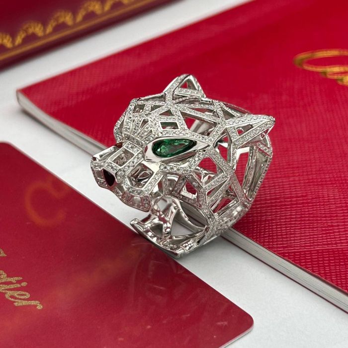 Кольцо перстень каблучка cartier pantere white gold