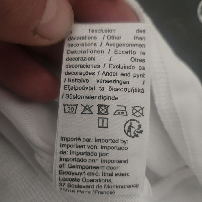 Tshirt lacoste tradicional