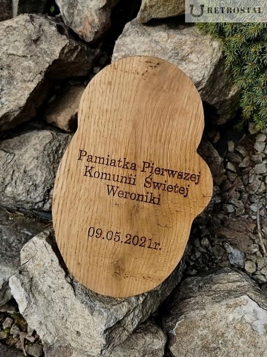Obraz w drewnie prezent Maryja i Dzieciątko 30 cm