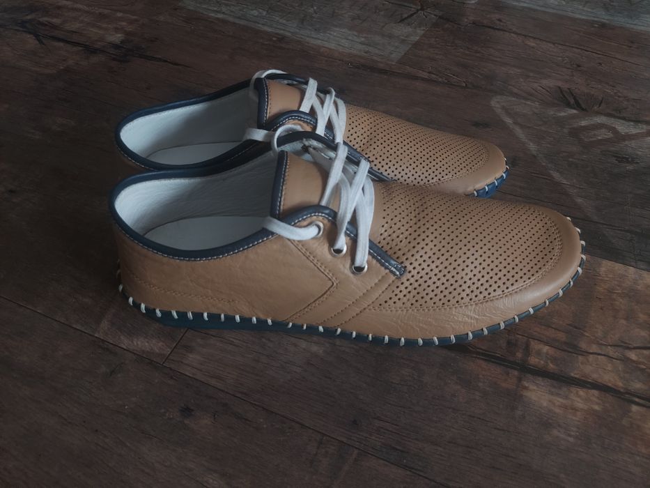 Mega Wyprzedaż Buty skórzane Lanqier 41