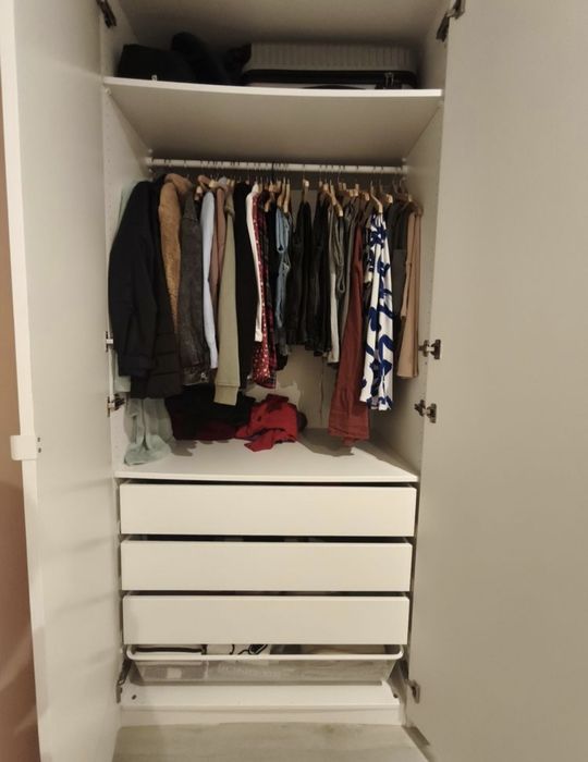Estruturas de Roupeiro Pax 236cm com gavetas, acessorios