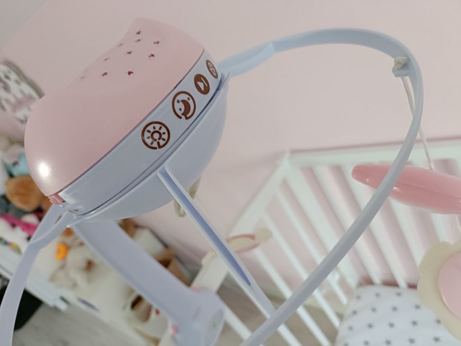 INFANTINO Projektor - Muzyczna Karuzela 3w1 Pudrowy róż