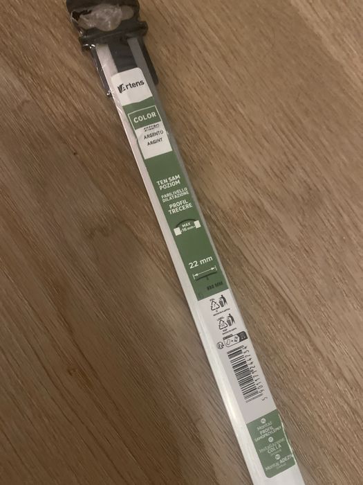 Listwa progowa profil samoprzylepny  srebrna 22mm castorama artens