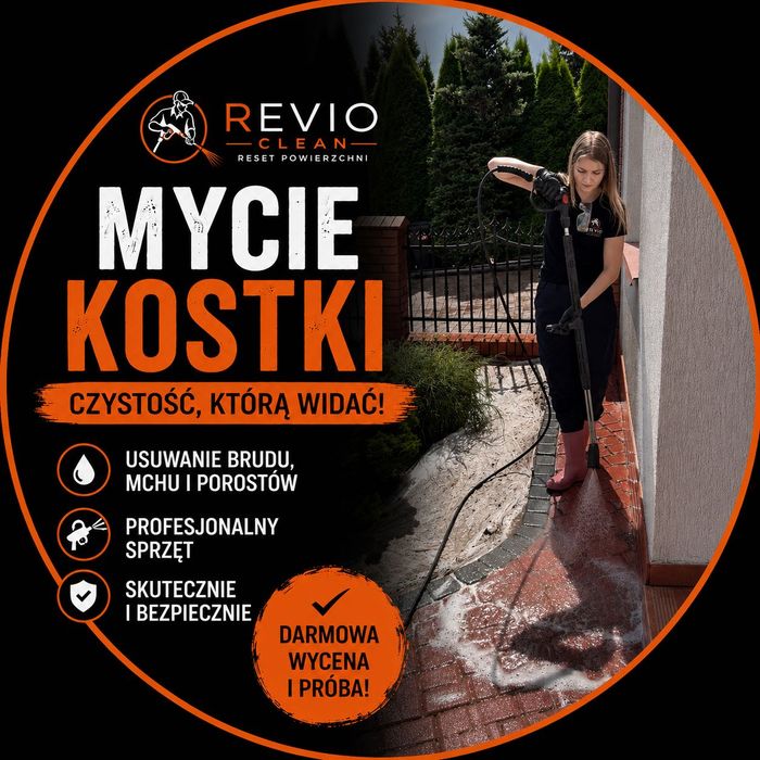 Mycie kostki brukowej i elewacji Olsztyn