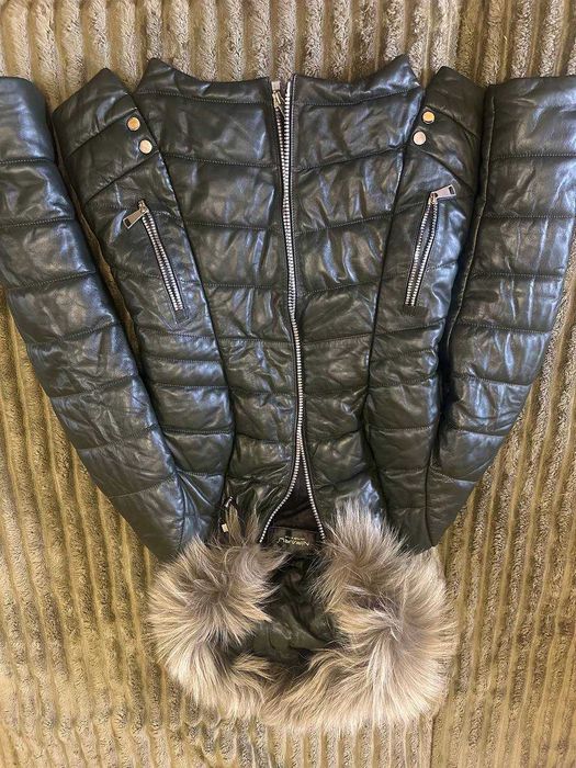 Куртка із натуральної шкіри. Дуже тепла. Натуральне хутро.