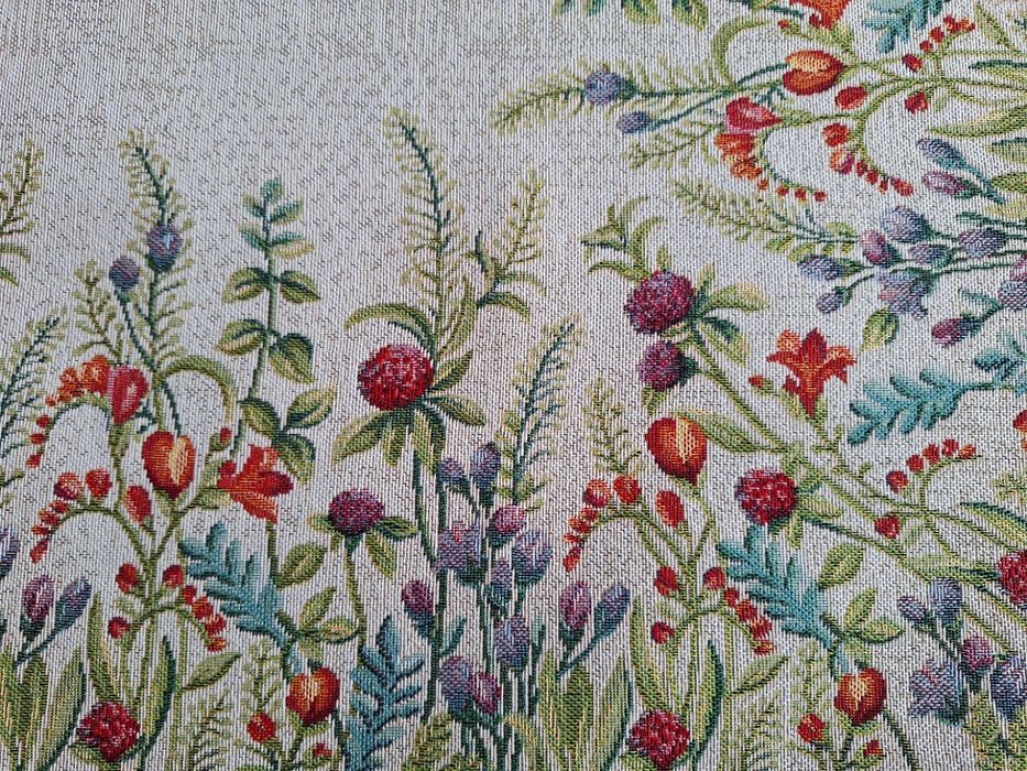 Obrus 100x100 cm 1299RK gobelinowy w Kwiaty polne