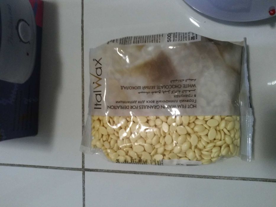 Podgrzewacz do wosku + wosk + żele + patyczki