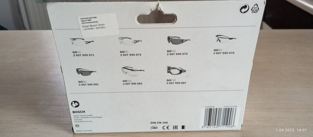 Okulary ochronne Bosch