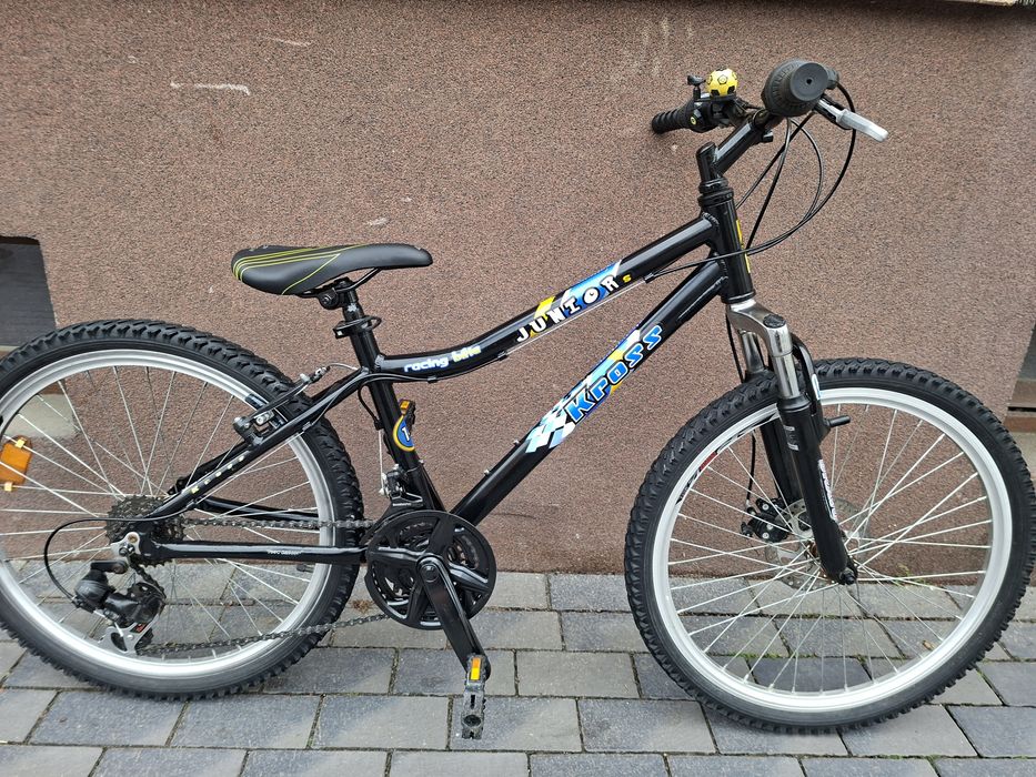 rower dziecięcy górski KROSS Junior Racing Bike koła 24" rama 14 alu