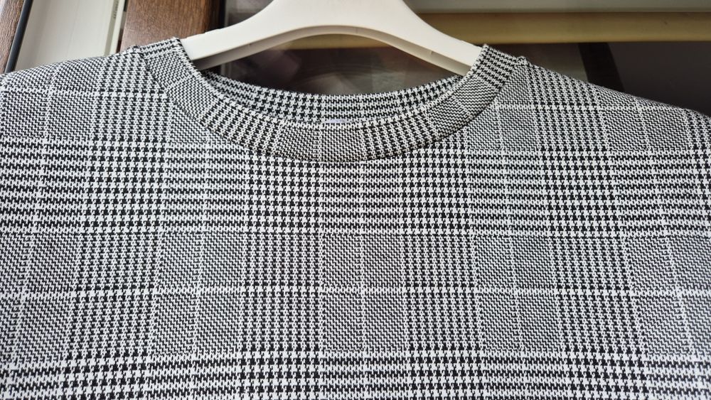 H&M dzianinowa sukienka w kratkę roz XL