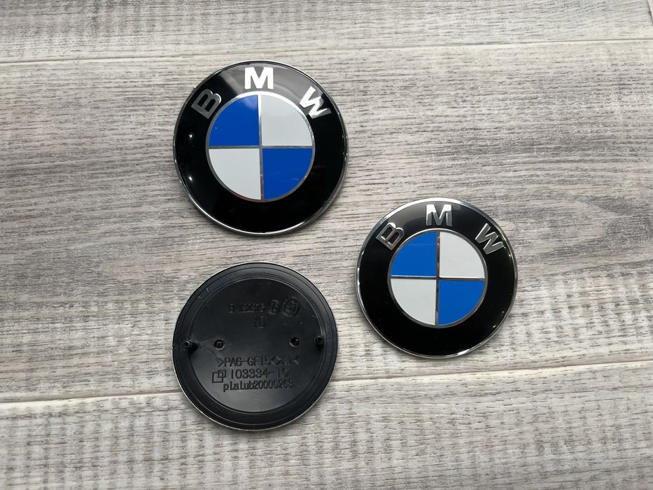 Емблема BMW значок логотип БМВ 82 74мм Е46 Е39 Е60 F10 F30 E70 G20 G30