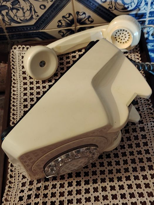 Telefone Antigo cor Branca