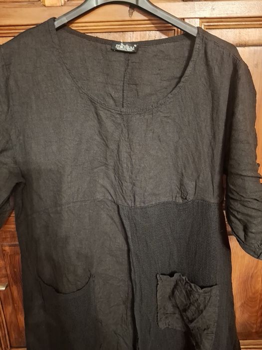 Sukienka lniana maxi minouu