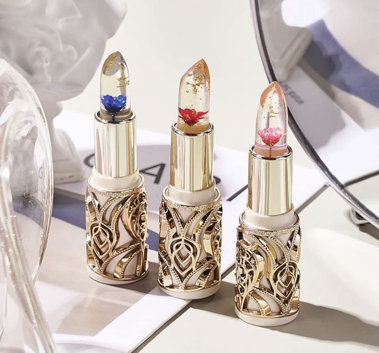 Pomadka Hih kwiatek w pięknym złotym opakowaniu idealna na prezent