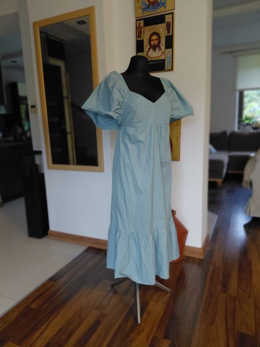 sukienka boho 40, naturalna Cotton