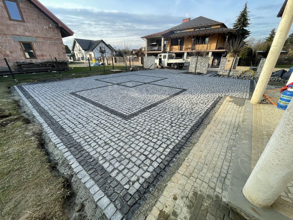 BRUKARSTWO ,układanie kostki, kostka brukowa/granitowa/GRES, MINIKOPARKA