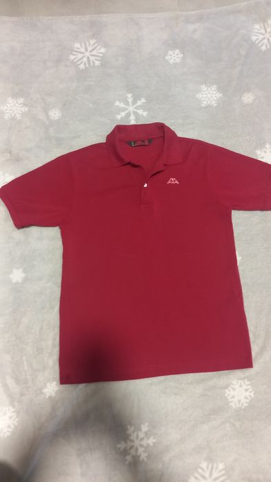 футболка поло Robe di Kappa Aarau у червоному кольорі.