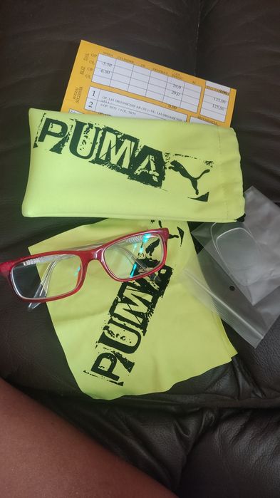 Okulary korekcyjne -5,5/-6 oprawki Puma