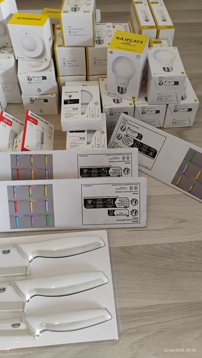 Przełączniki Wtyczki Żarówki IKEA Zestaw Mega