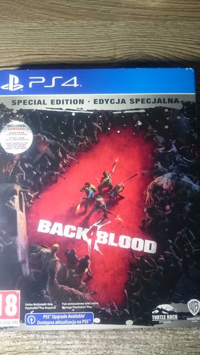 Gra Back 4 blood + STEELBOOK ps4 playstation 4 dying t resident days