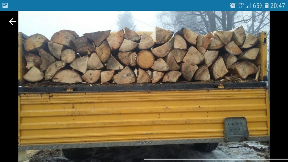 Drewno kominkowe opałowe Świerk transport gratis