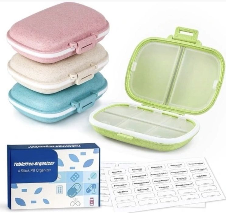 Organizer Na Tabletki Suplementy Zestaw 4 szt.