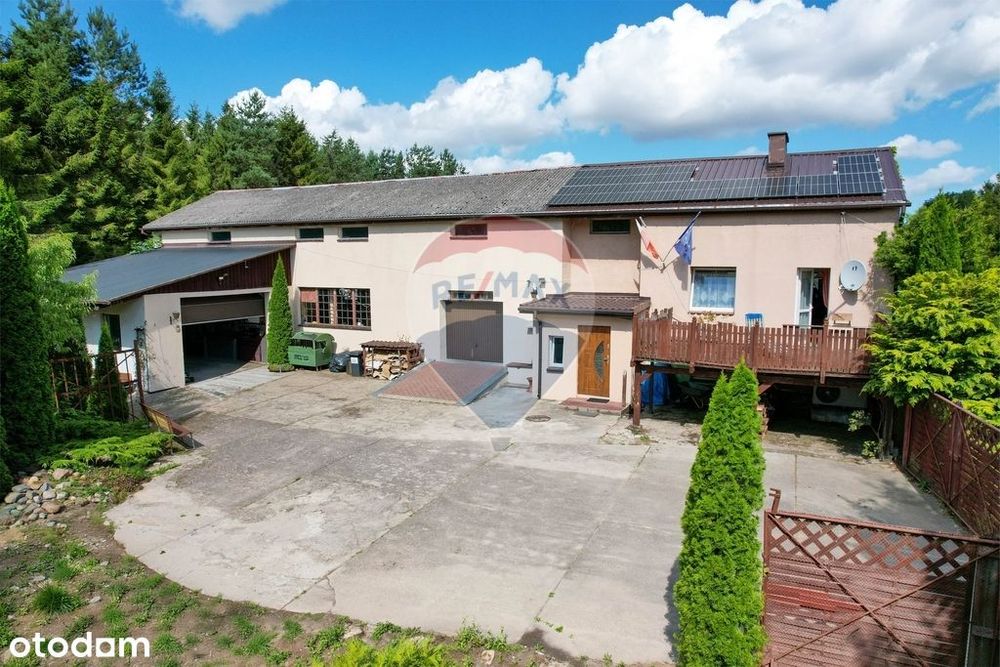 Dom z halą garażową, idealna inwestycja w Sianowie