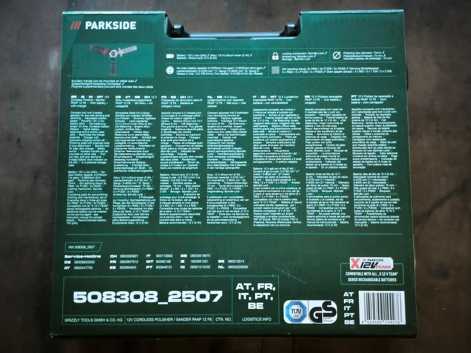Kit Polidora Parkside X12VTEAM (NOVO)