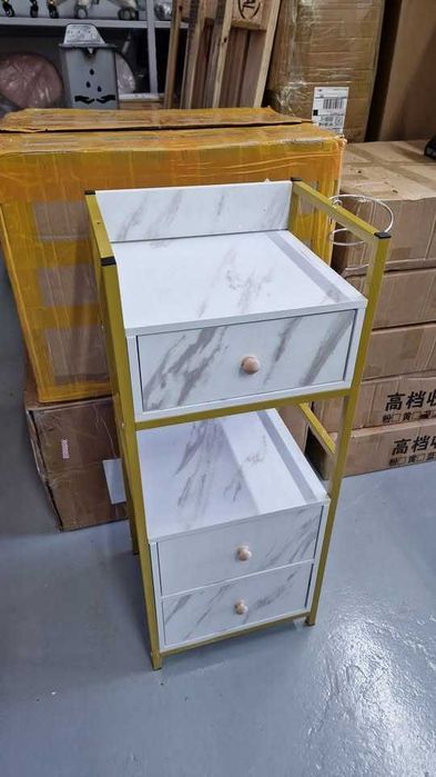 Armário de Estética e Beleza Dourado e Branco NOVO e PROFISSIONAL