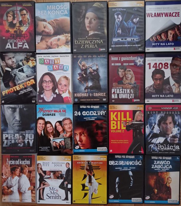 Sprzedam filmy dvd vcd jak na zdjęciu. 20szt=30zł