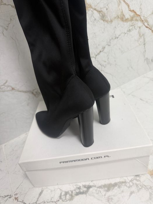 Kozaki za kolano Prima Moda czarne 38